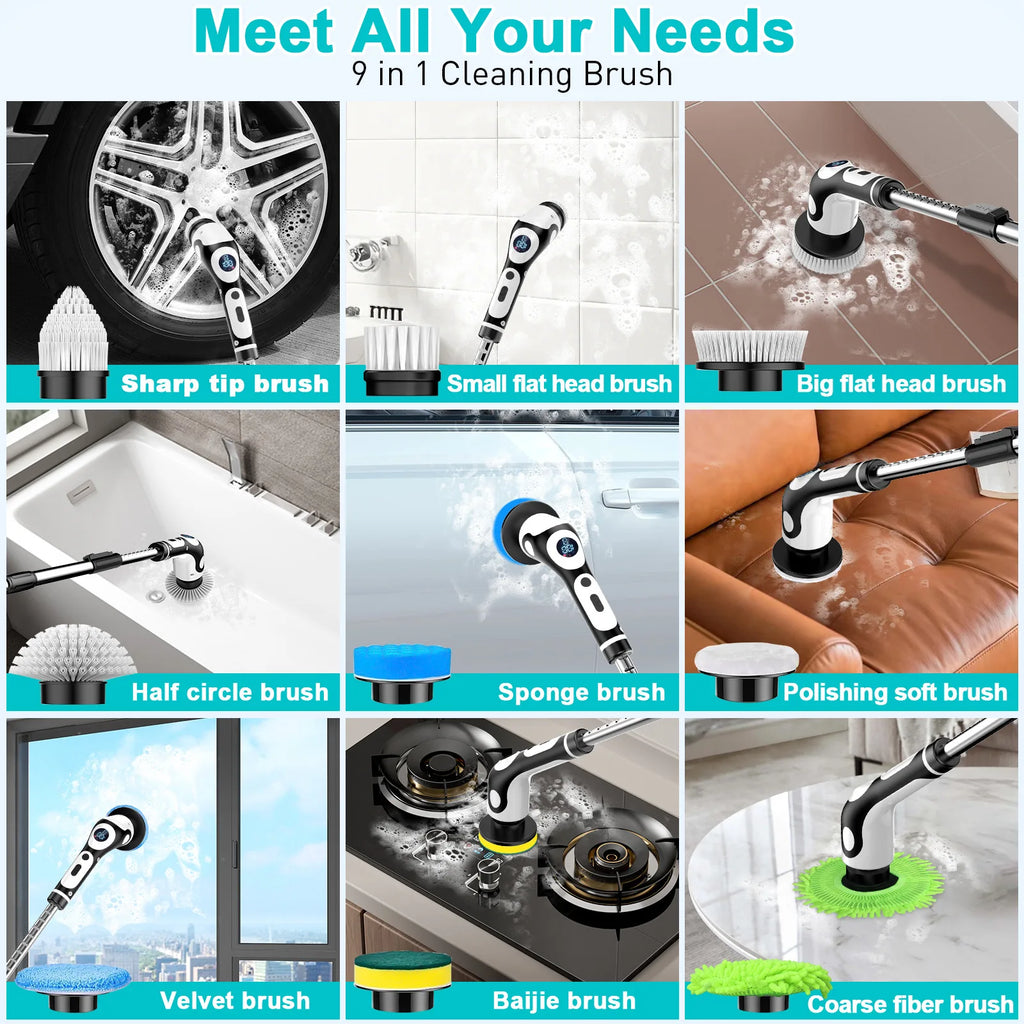 Multifunctional Electric Rotary Cleaning Brush