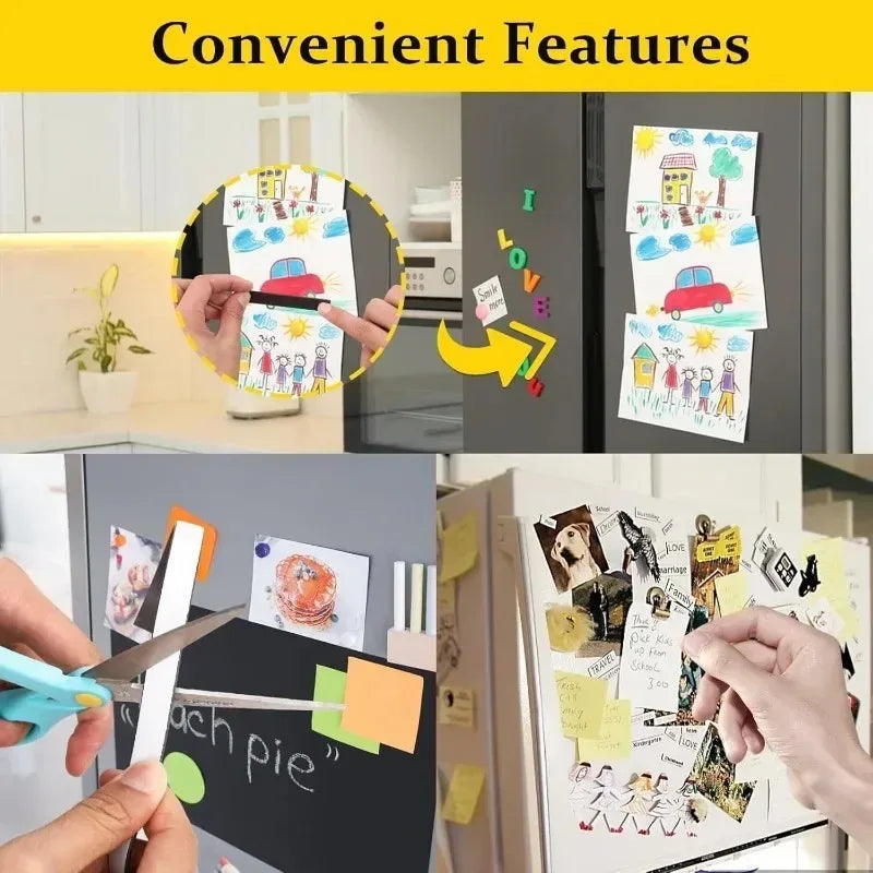 Self-Adhesive Cuttable Magnetic Strip for DIY Home Organization - 17