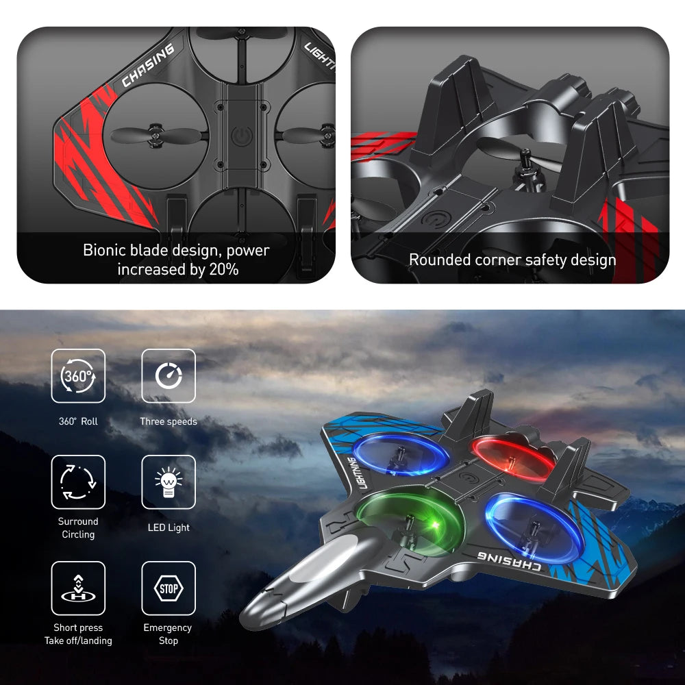 Stunt LED Foam RC Fighter Jet for Beginners