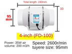 Inline Duct Ventilation Exhaust Fan for Home and Office