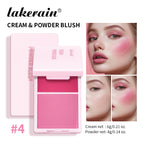 2-in-1 Cream and Powder Blush Palette for Radiant Glow