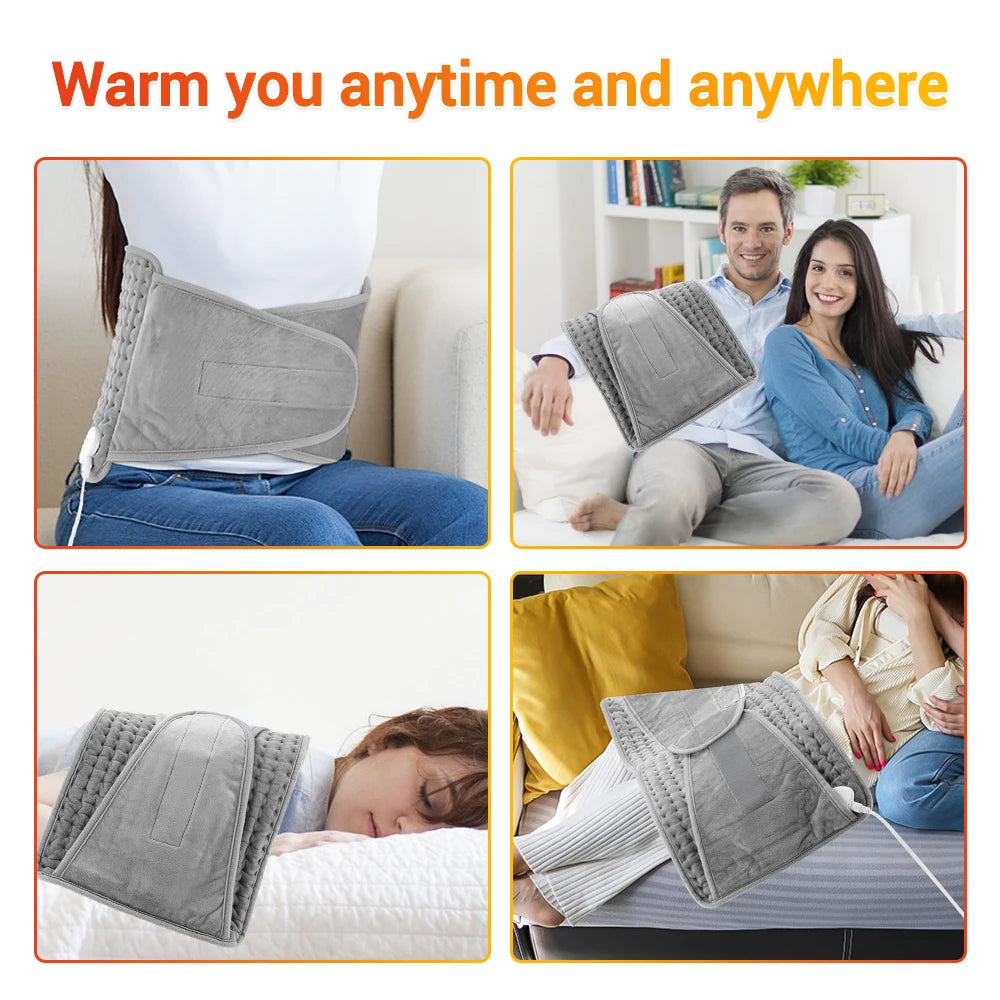 Electric Heating Pad for Back Waist and Abdomen Pain Relief - 5