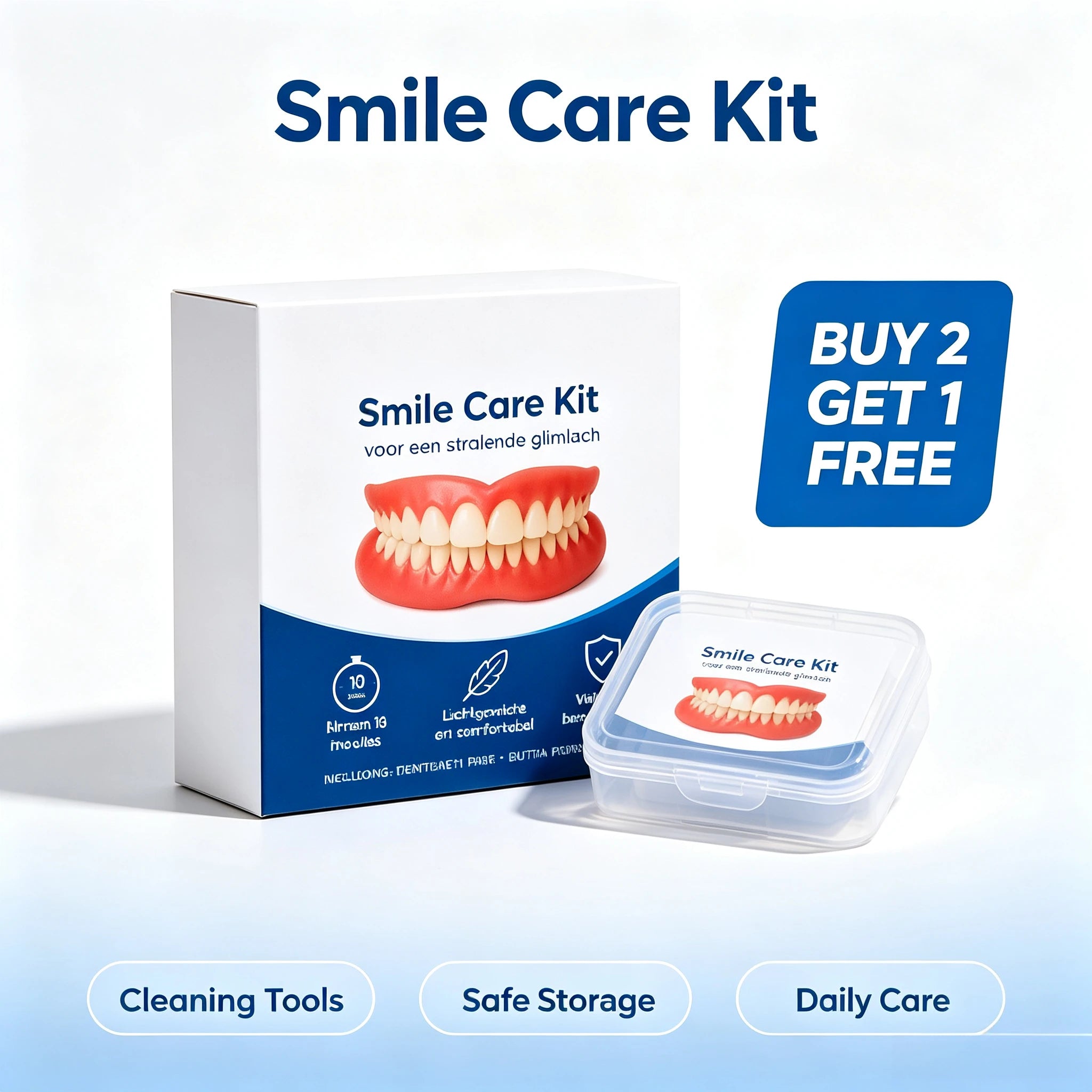 Comfort Fit Silicone Cosmetic Smile Veneers - 10