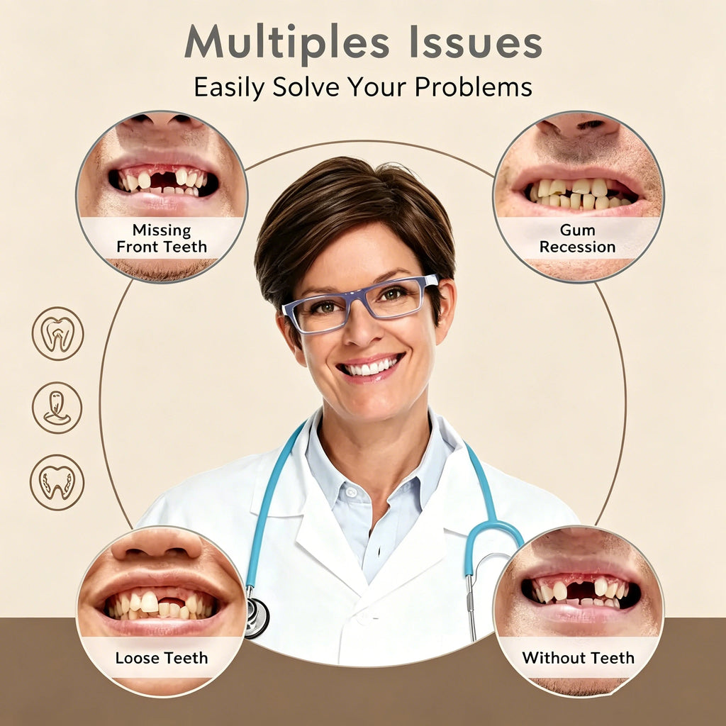 Comfortable Realistic Silicone Upper and Lower Dentures