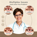 Comfortable Realistic Silicone Upper and Lower Dentures