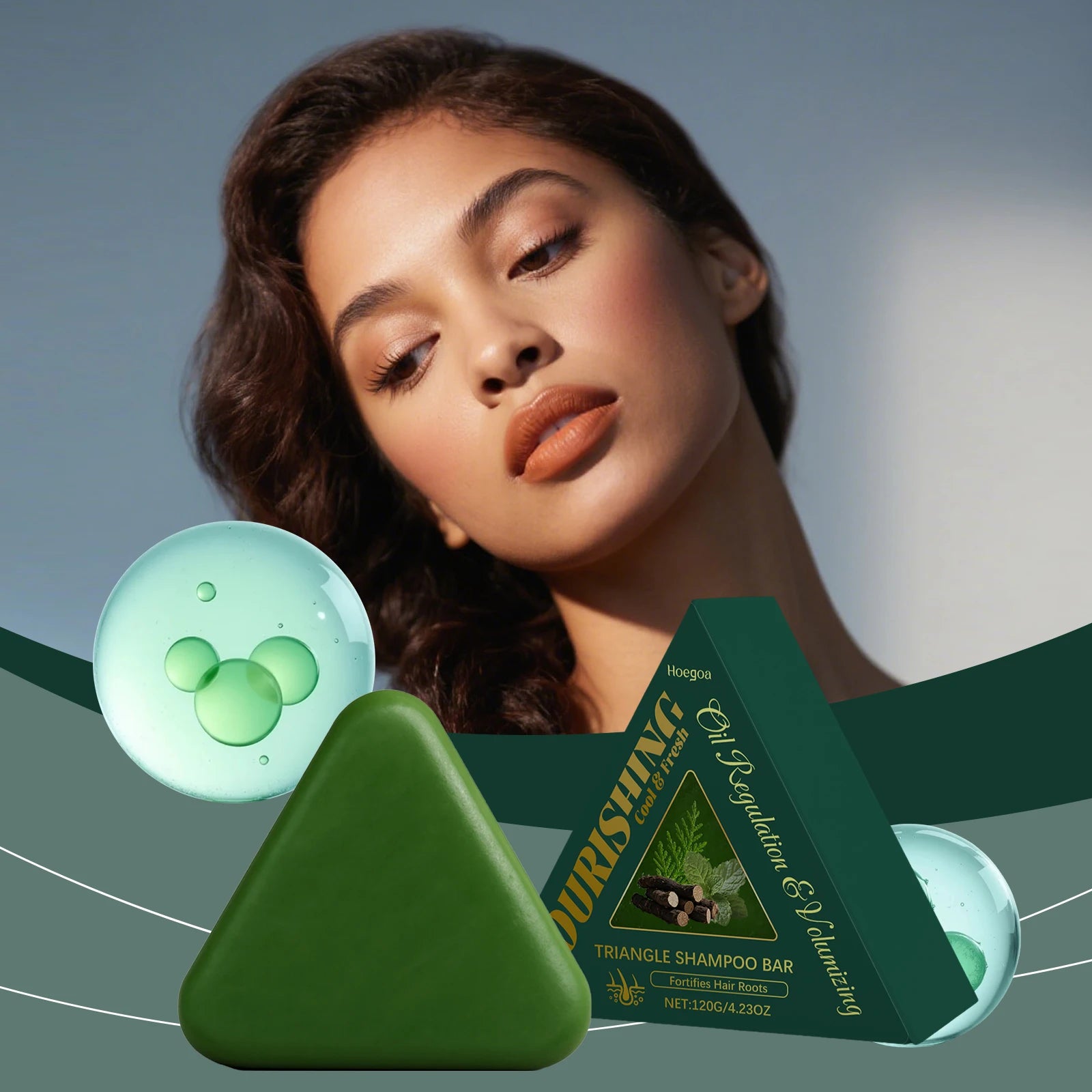 Herbal Hair Growth Shampoo Bar for Anti-Hair Loss - 2