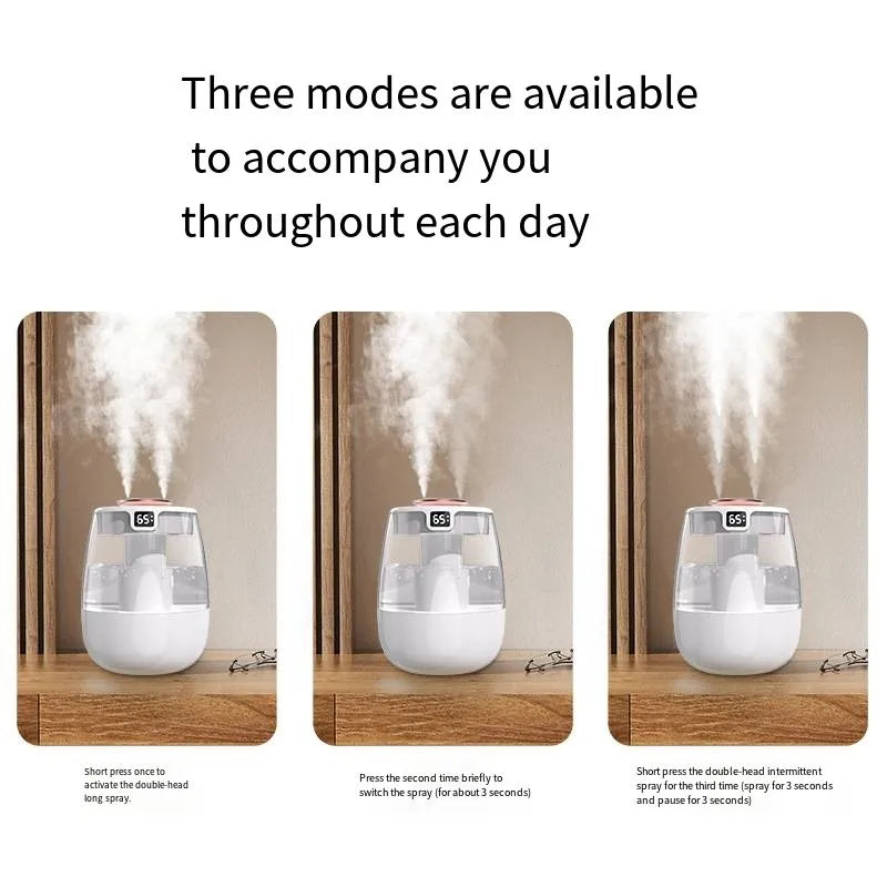 Dual-Nozzle Desktop Air Humidifier for Home and Office - 13