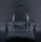 Japanese Style PU Leather Student Tote Bag for School and Daily Use