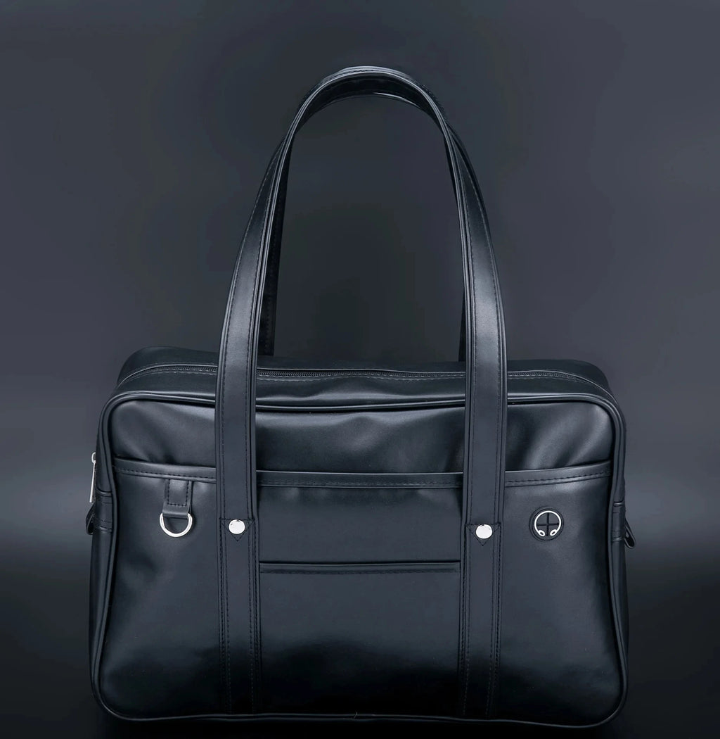 Japanese Style Waterproof Leather School and Laptop Tote Bag