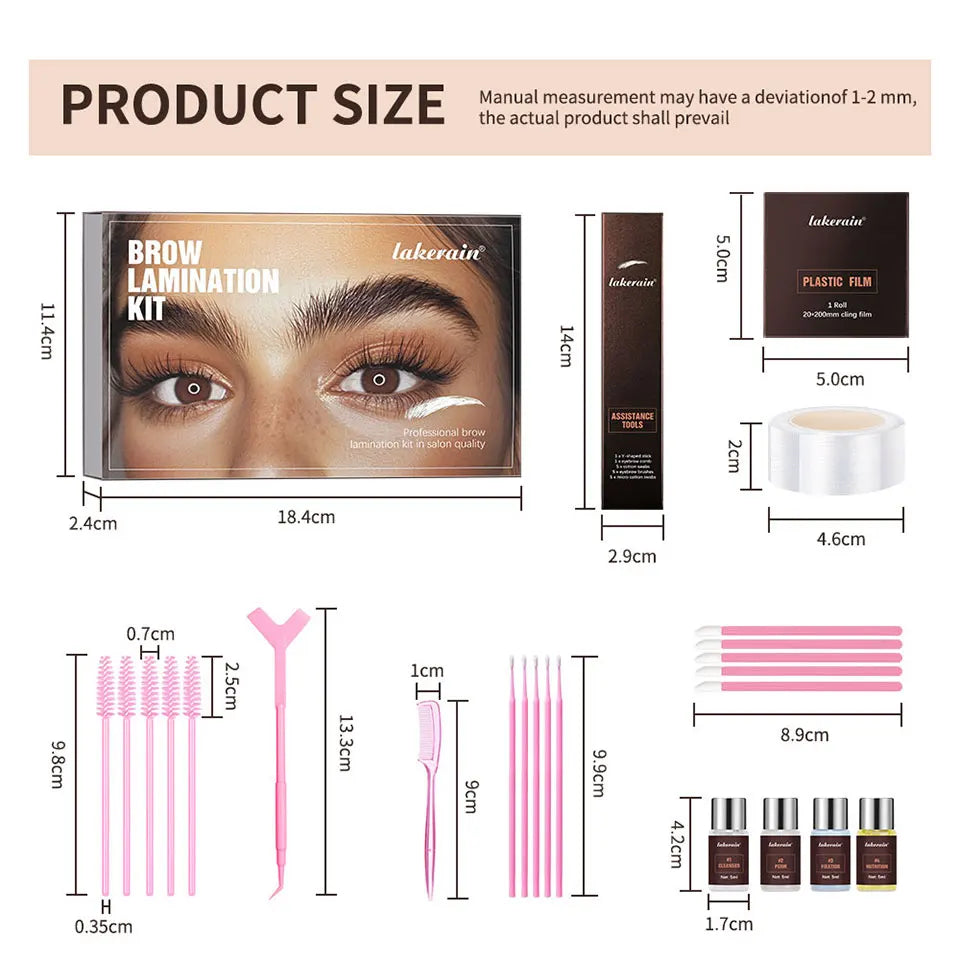 Professional Semi-Permanent Eyebrow Lamination Lifting Kit - 13