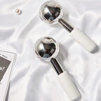 Stainless Steel Cooling Ice Globes for Facial Puffiness and Skincare