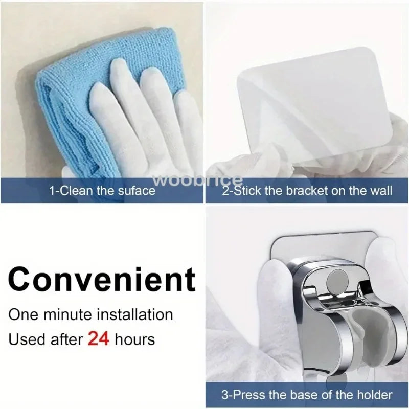 Adjustable Adhesive Shower Head Holder