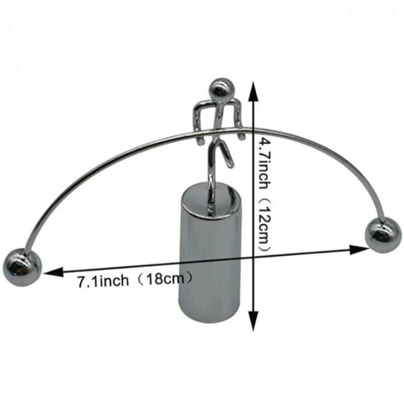 Metal Balance Tumbler Desk Ornament for Office Decor