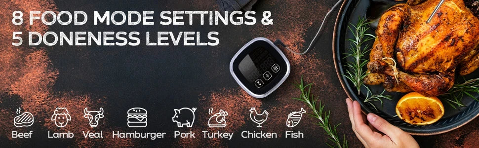 Digital Instant-Read Meat Thermometer for Kitchen and BBQ - 8