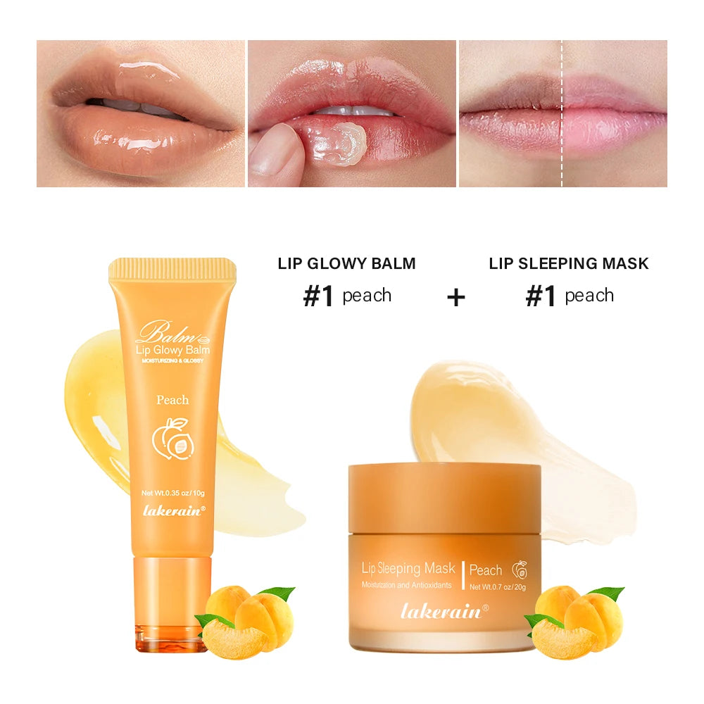 Moisturizing Lip Balm and Sleeping Mask Care Set