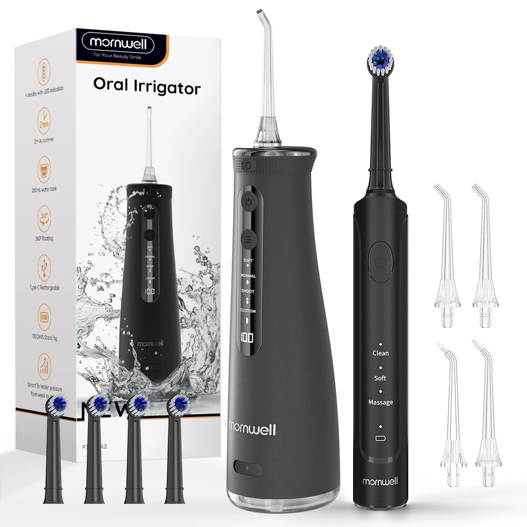 Electric Toothbrush and Water Flosser Combo