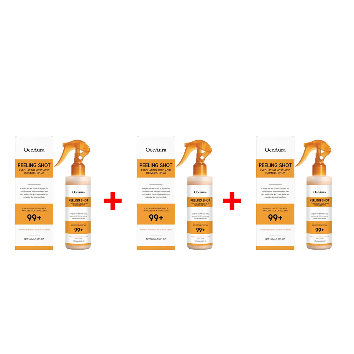 Exfoliating Brightening Skin Peeling Spray for Body and Feet
