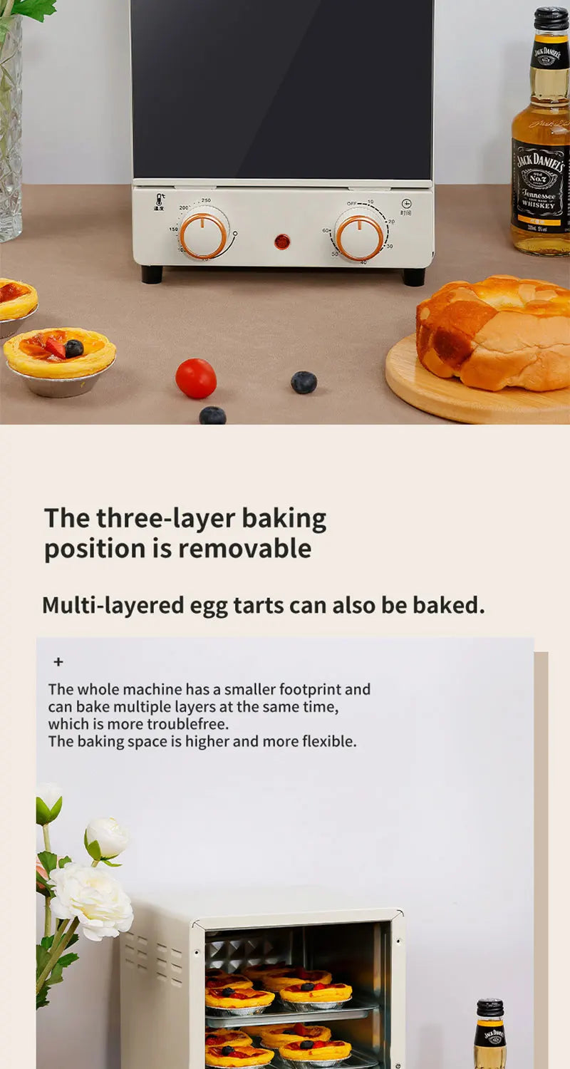 12L Mechanical Air Fryer Toaster Oven for Kitchen