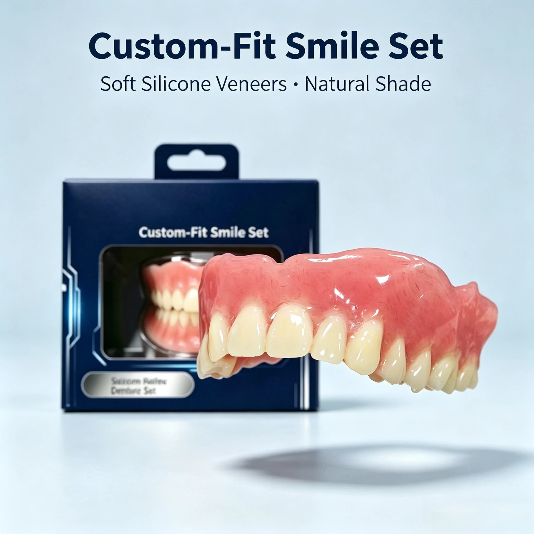 Custom-Fit Silicone Smile Veneers for Natural Looking Teeth - 1
