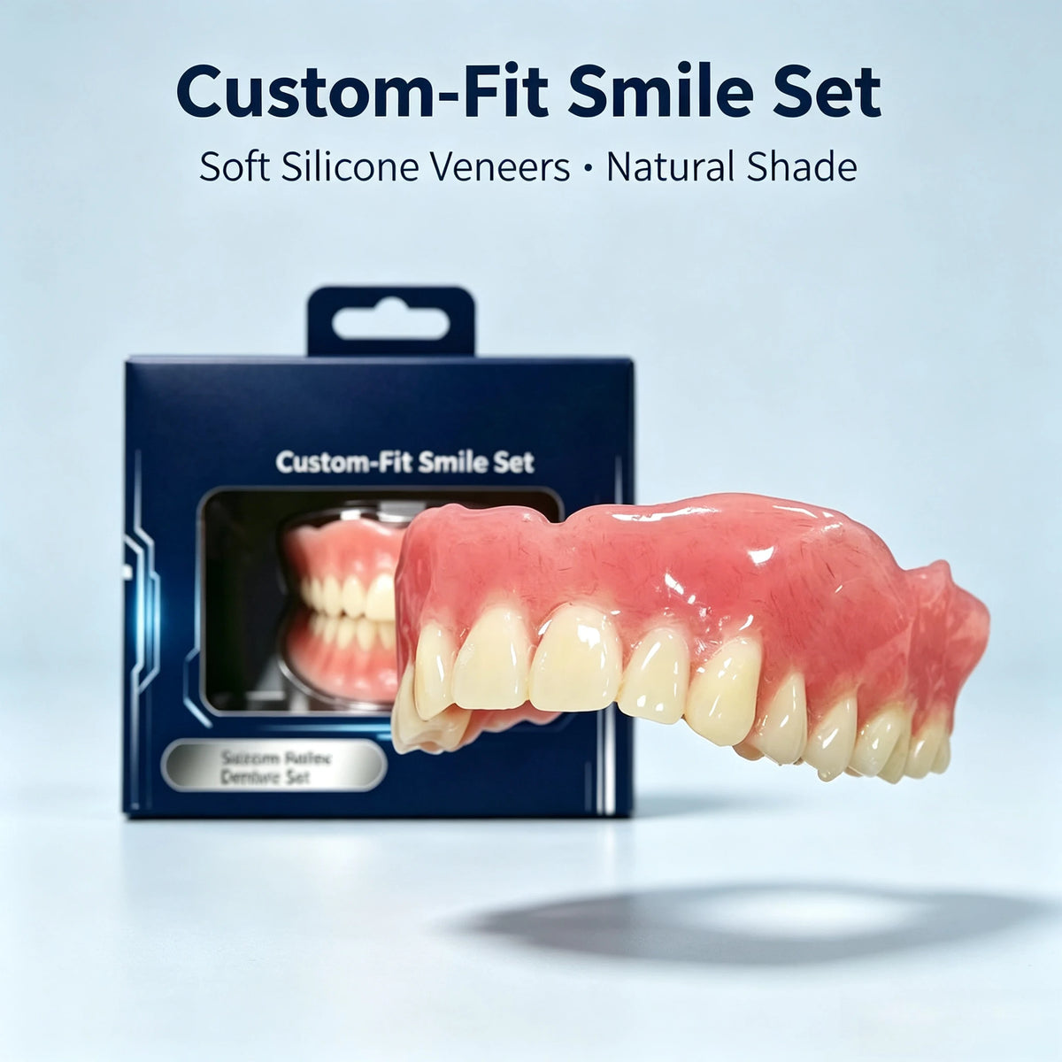 Custom-Fit Silicone Smile Veneers for Natural Looking Teeth