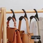 10pc Space-Saving Handbag and Accessory Closet Hooks