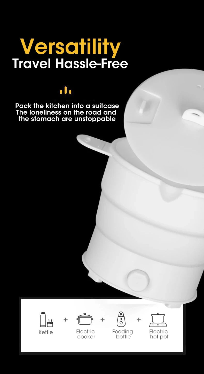 Portable Foldable Electric Hot Pot for Travel and Camping - 10