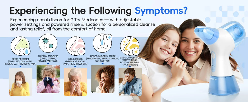 Electric Nasal Irrigation and Water Flosser Combo System