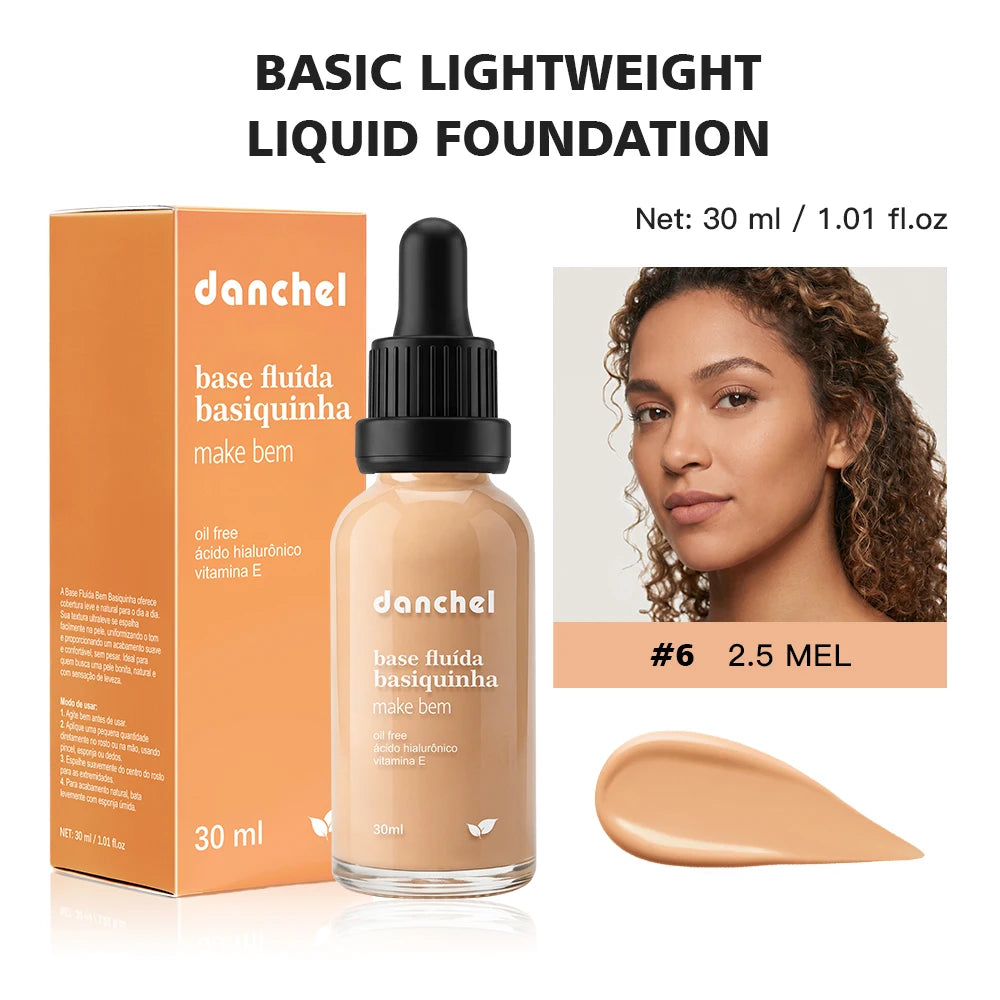 Matte Lightweight Liquid Foundation for Flawless Poreless Skin