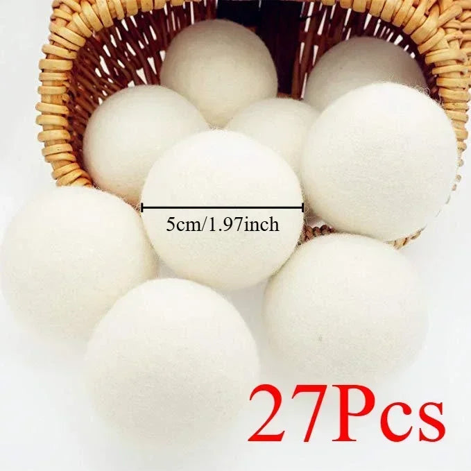 Reusable Wool Dryer Balls for Natural Fabric Softening