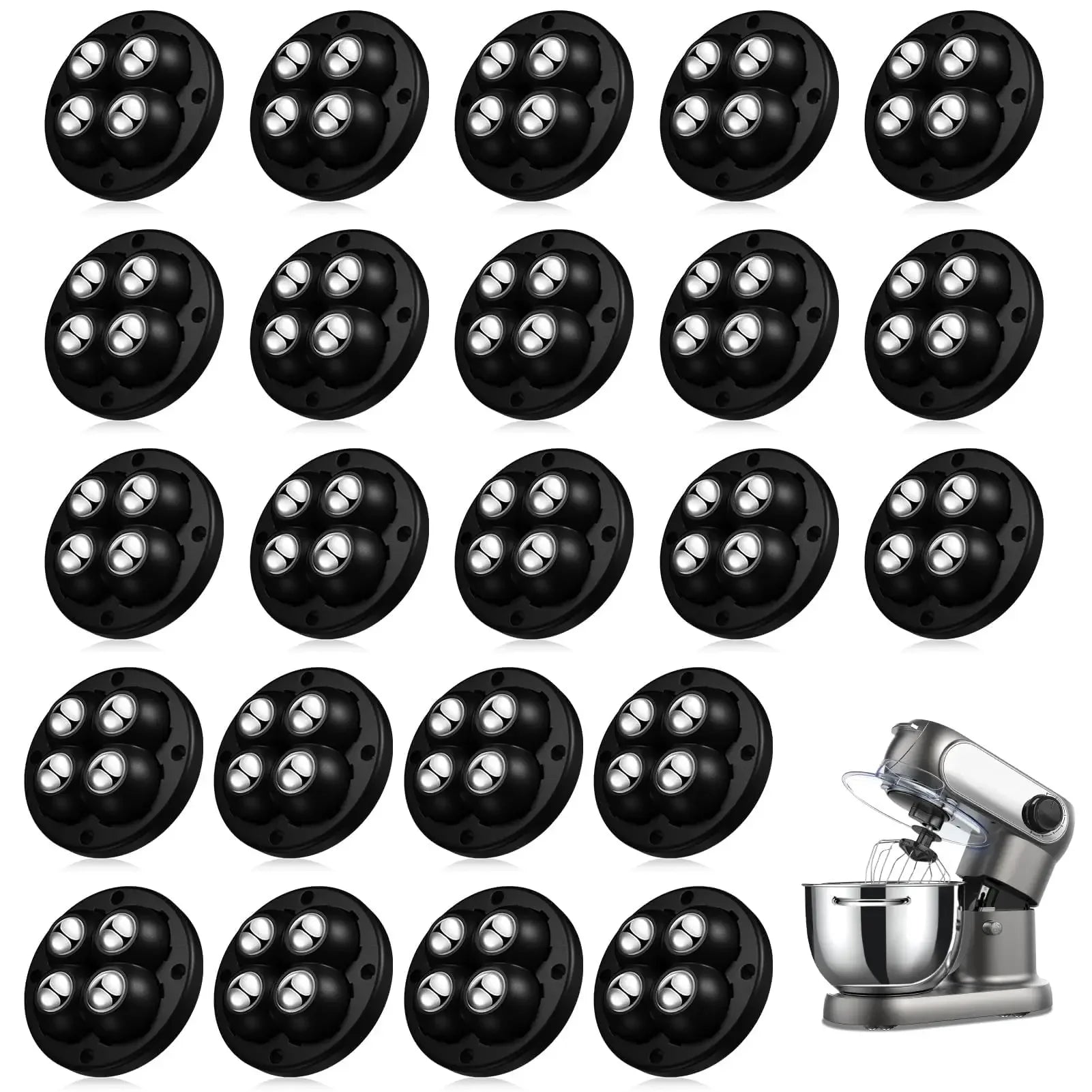 Self-Adhesive 360° Swivel Casters for Furniture and Appliances - 14