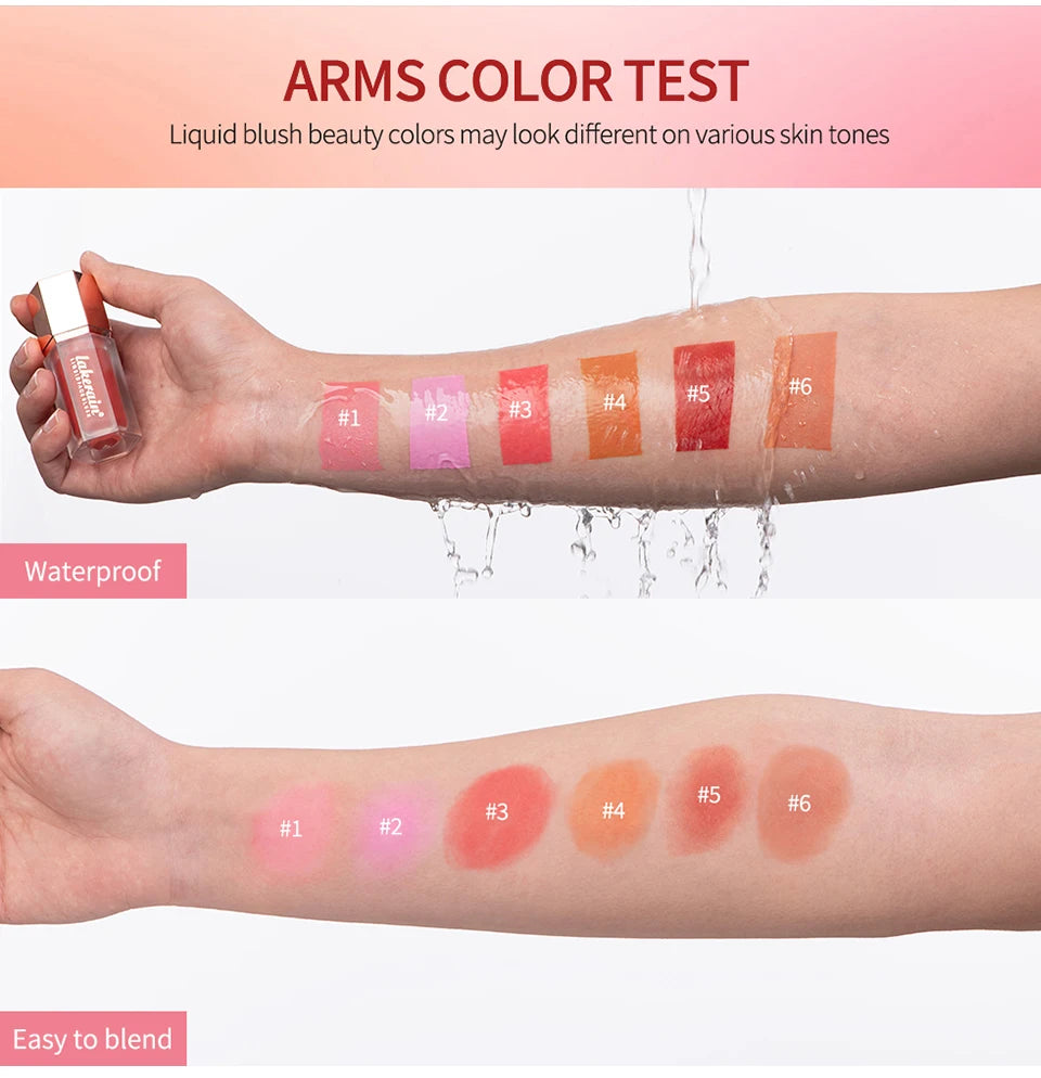 Waterproof Velvet Matte Liquid Face Blush - 12
