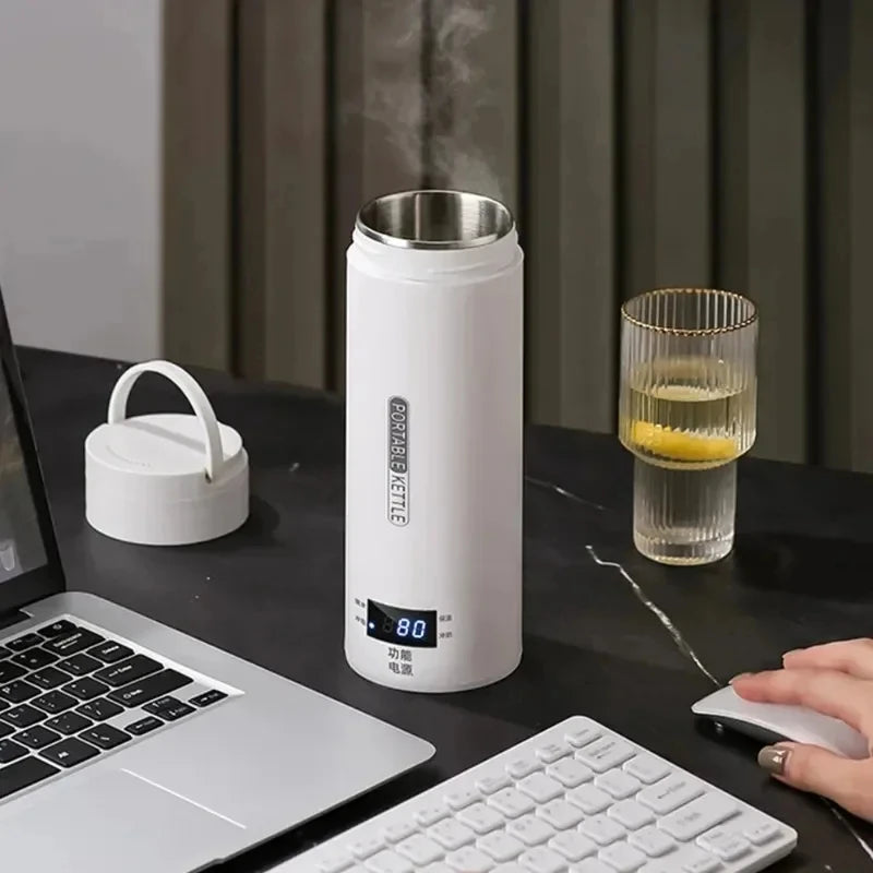 Portable Electric Travel Kettle for Coffee and Tea