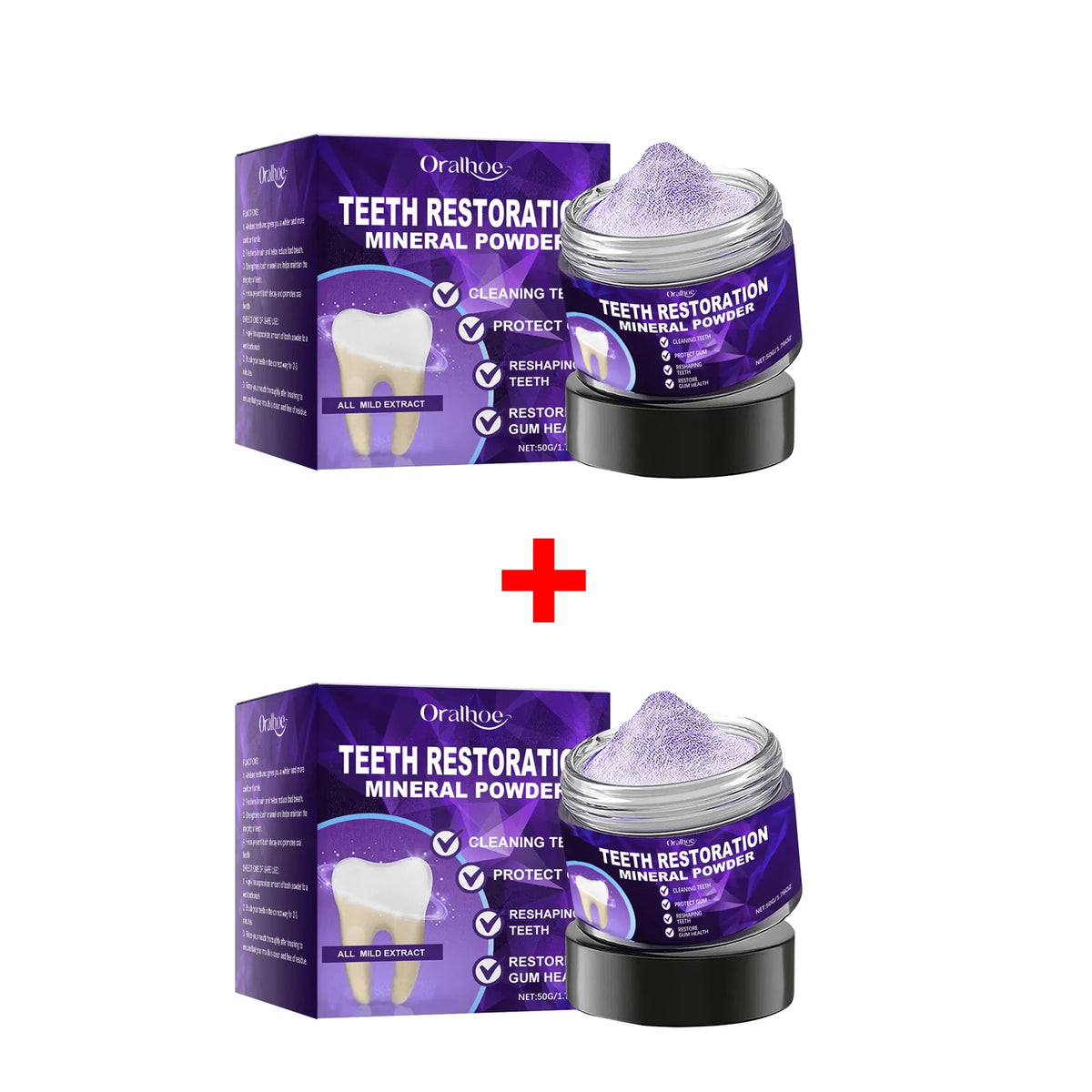Professional Teeth Whitening and Enamel Restoration Powder