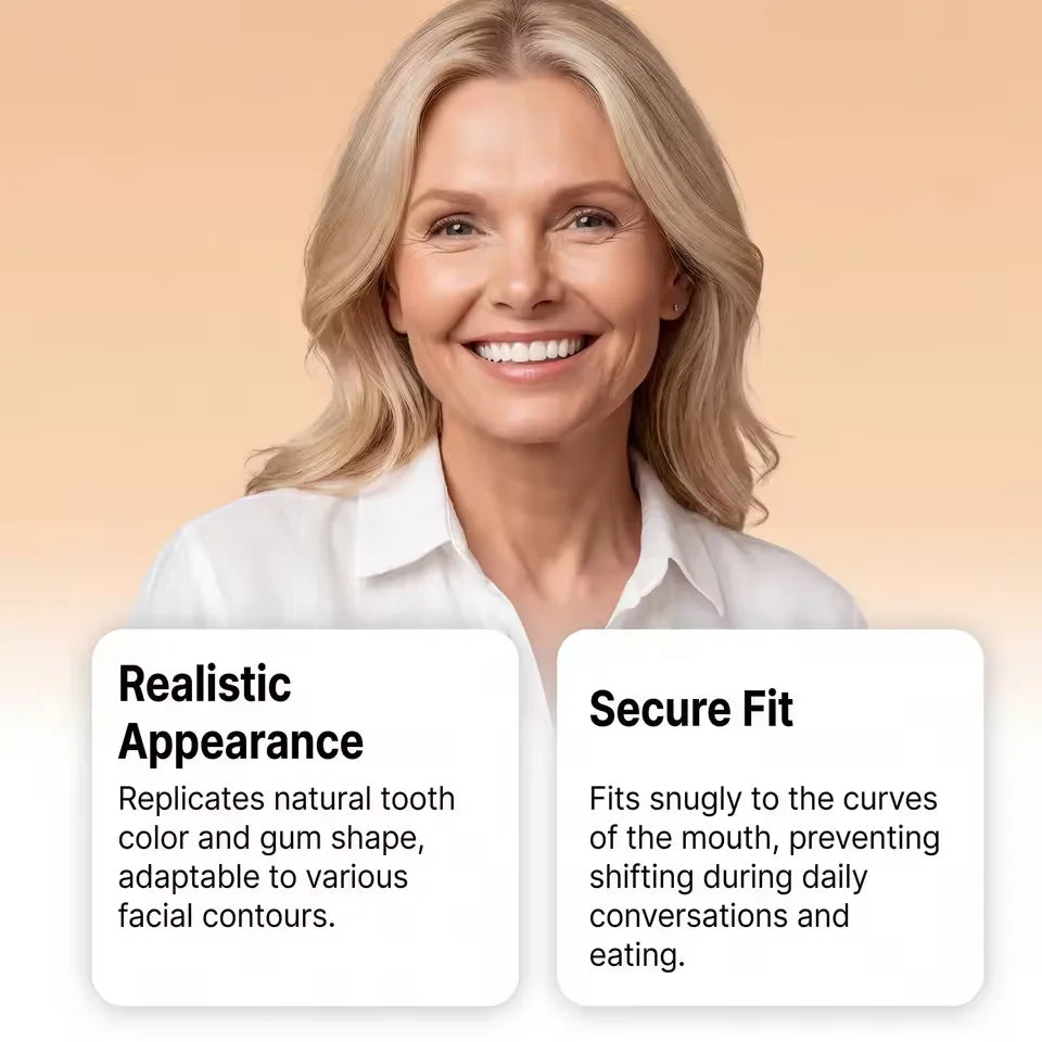 Full Mouth Silicone Denture Set for Natural Smile - 8
