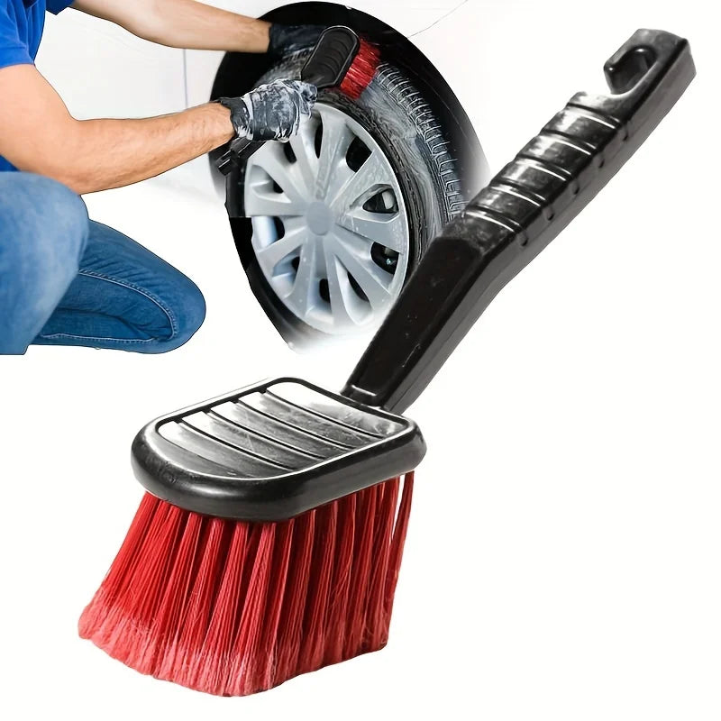 Soft Bristle Long Handle Car Wash Brush for Wheels and Body - 6