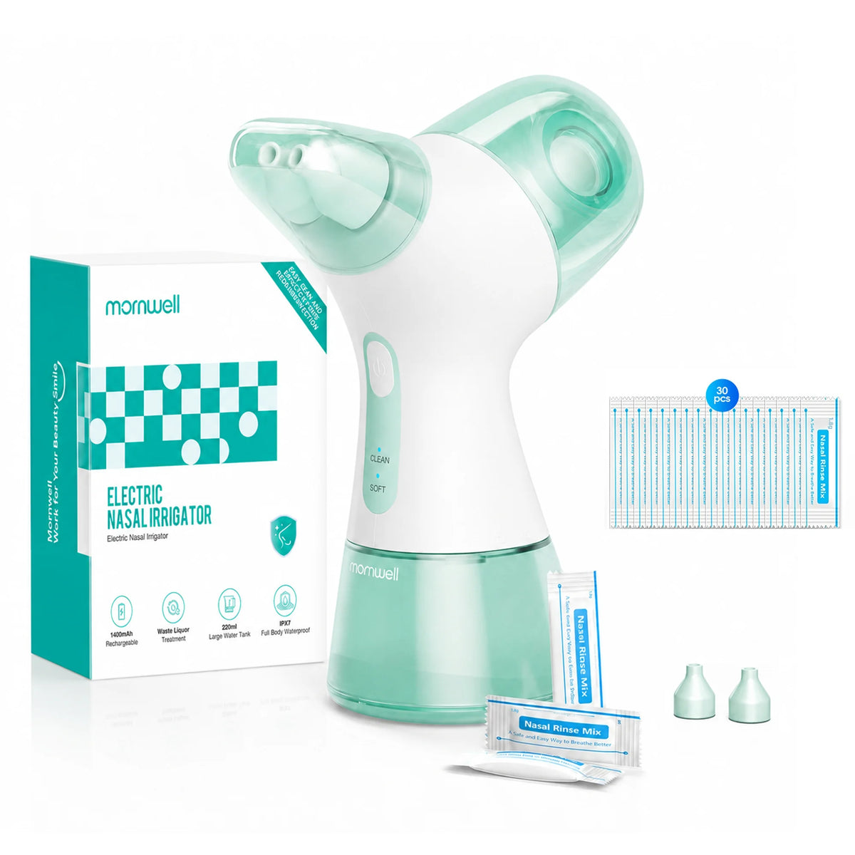 Electric Nasal Irrigation System for Sinus and Allergy Relief