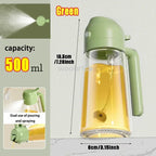 2-in-1 Glass Oil Sprayer and Pourer for Cooking
