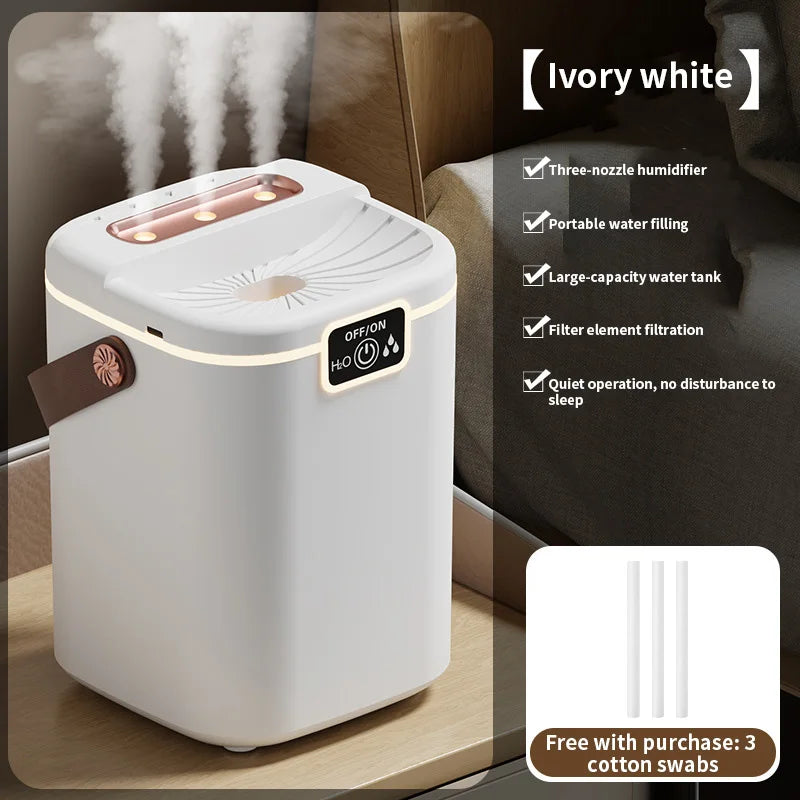 Triple Nozzle Air Humidifier with Night Light - 8