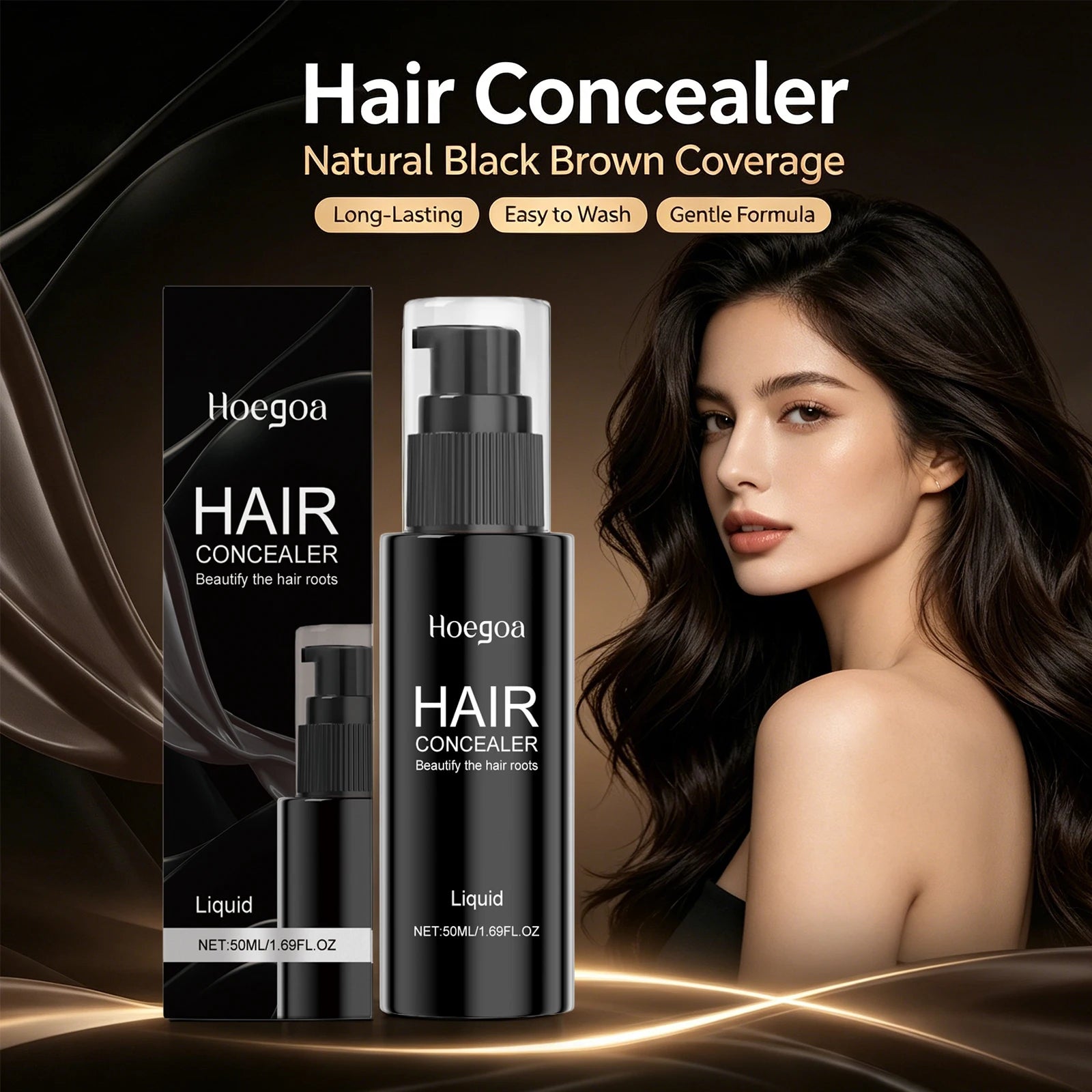 Instant Hairline and Gray Root Concealer Cream - 4