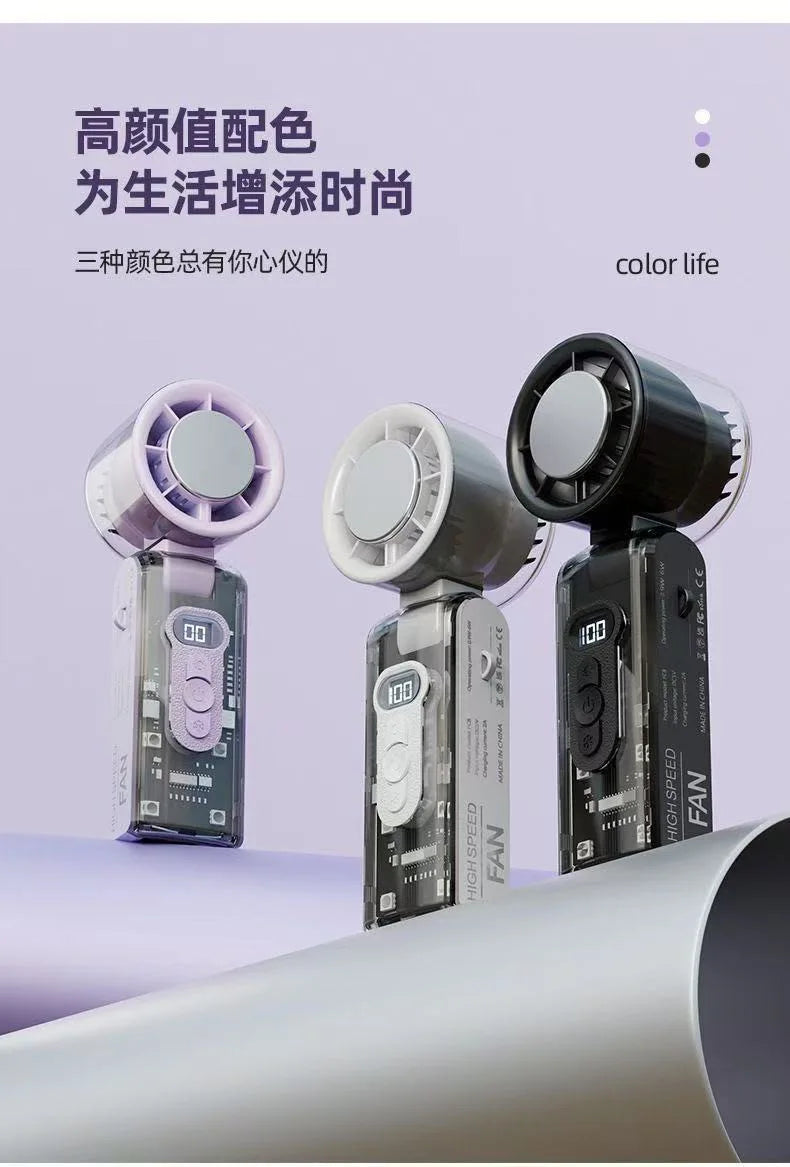 Portable High-Speed Handheld Cooling Fan - 7