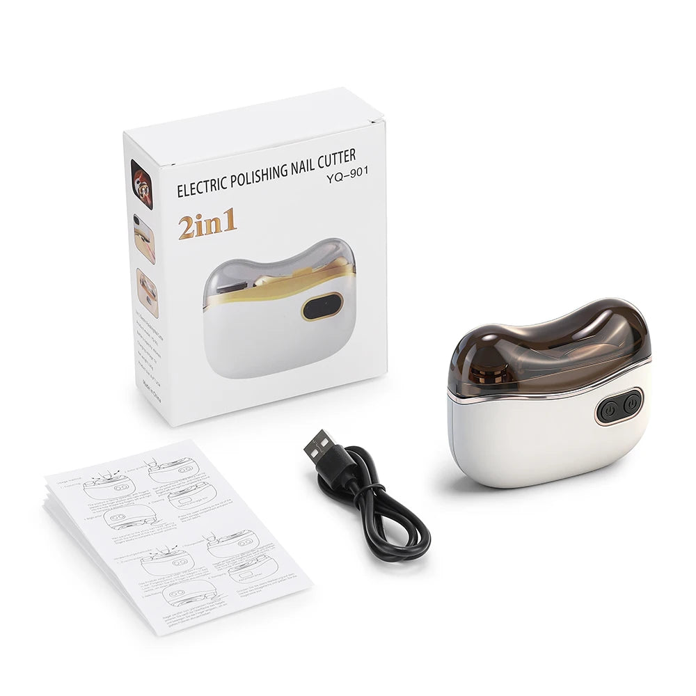 Electric Automatic Nail Clipper with LED Light - 21