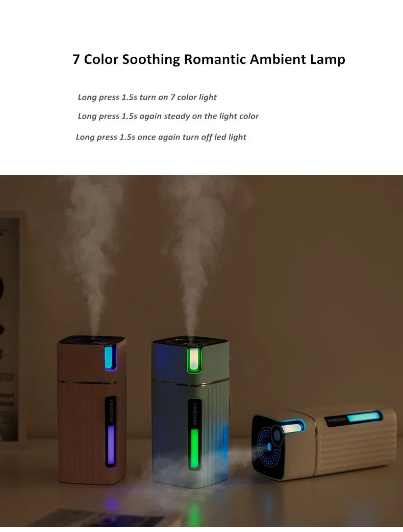 Portable Ultrasonic Cool Mist Air Humidifier for Home and Office