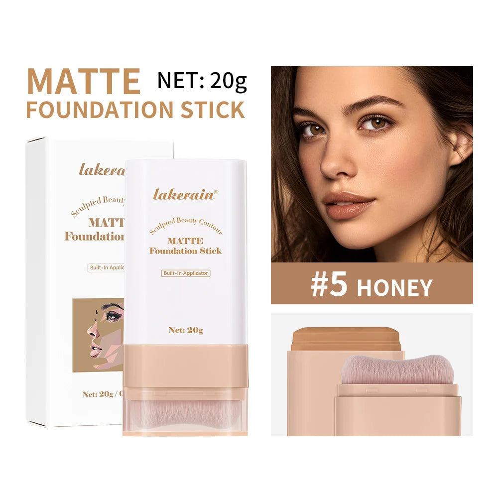 Matte Foundation Stick with Built-in Blending Brush
