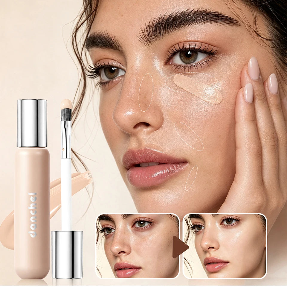 Full Coverage Waterproof Liquid Concealer for Dark Circles