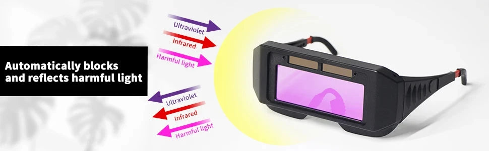 Solar Auto-Darkening Welding Goggles