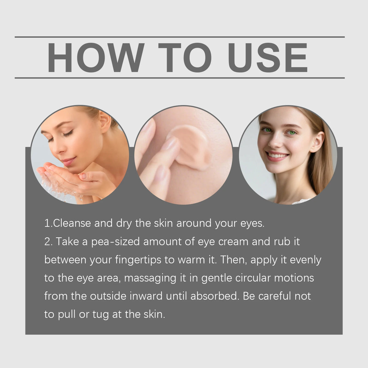 Calcium Firming Eye Cream for Dark Circles and Fine Lines