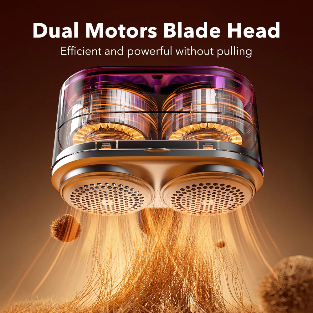 Rechargeable Electric Fabric Shaver with 5-Speed LED Display - 2