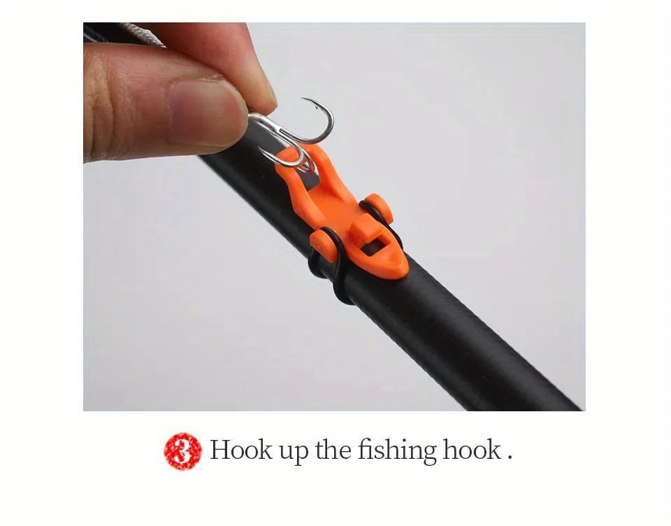 5-Piece Fishing Rod Hook Keeper and Lure Holder Set