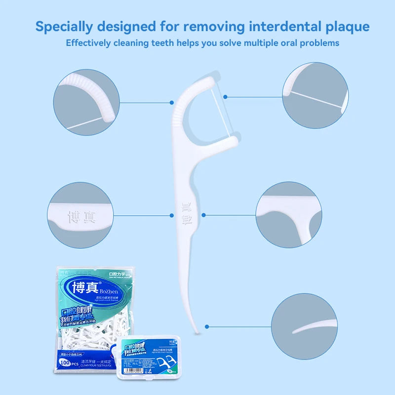 Portable Disposable Dental Floss Picks with Storage Case - 13
