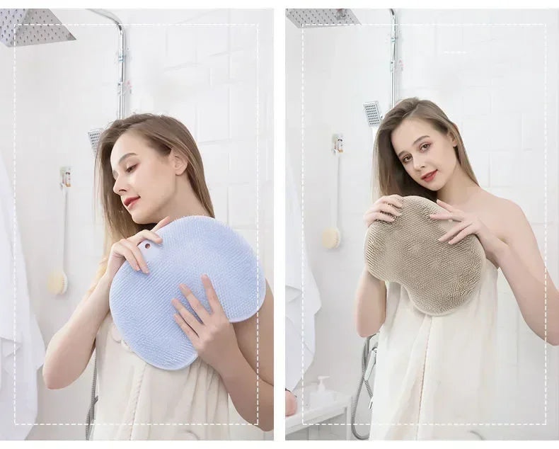 Non-Slip Silicone Shower Foot Scrubber and Massage Mat - 22